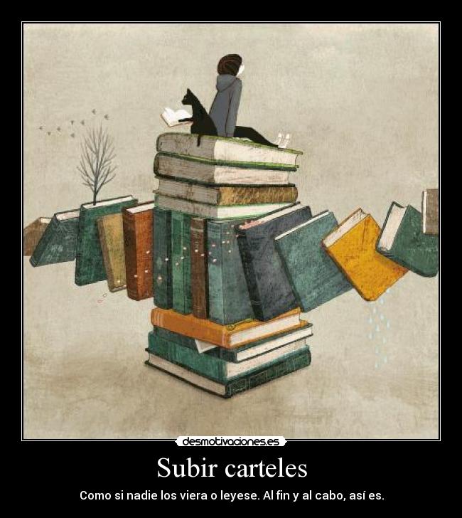 Subir carteles -
