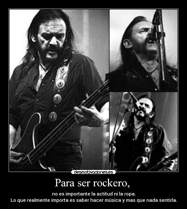 carteles musica lemmy rockero desmotivaciones