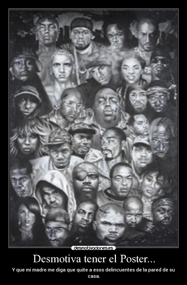 carteles hip hop desmotivaciones