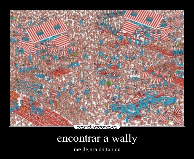 encontrar a wally - me dejara daltonico