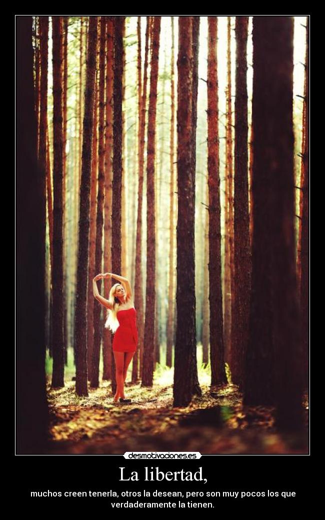 La libertad, -