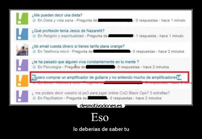 Eso - lo deberias de saber tu