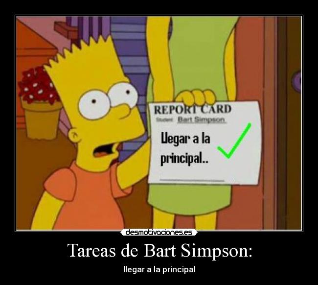 Tareas de Bart Simpson: - 