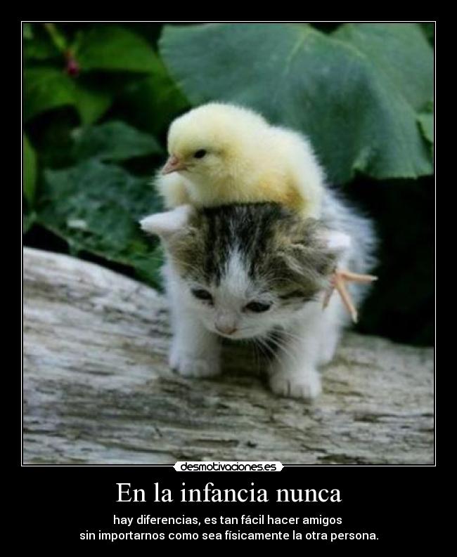 En la infancia nunca -