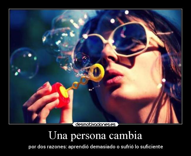 Una persona cambia - 