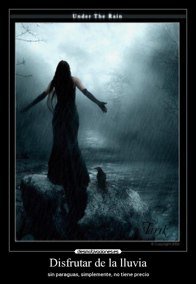 Disfrutar de la lluvia -