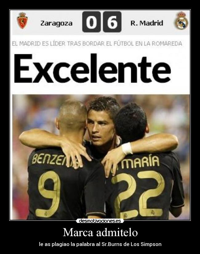 Marca admitelo - le as plagiao la palabra al Sr.Burns de Los Simpson