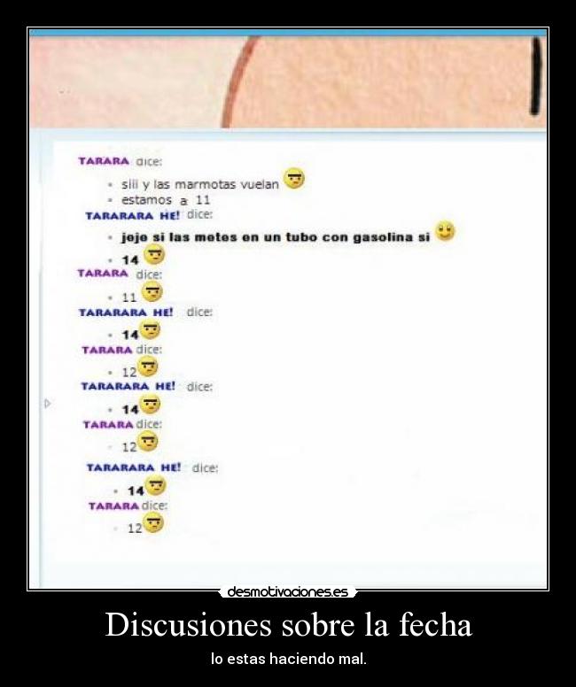 Discusiones sobre la fecha -