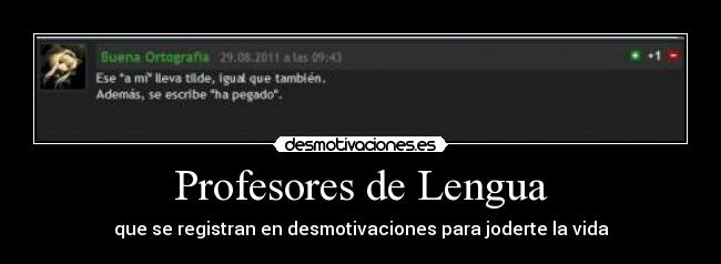 Profesores de Lengua -