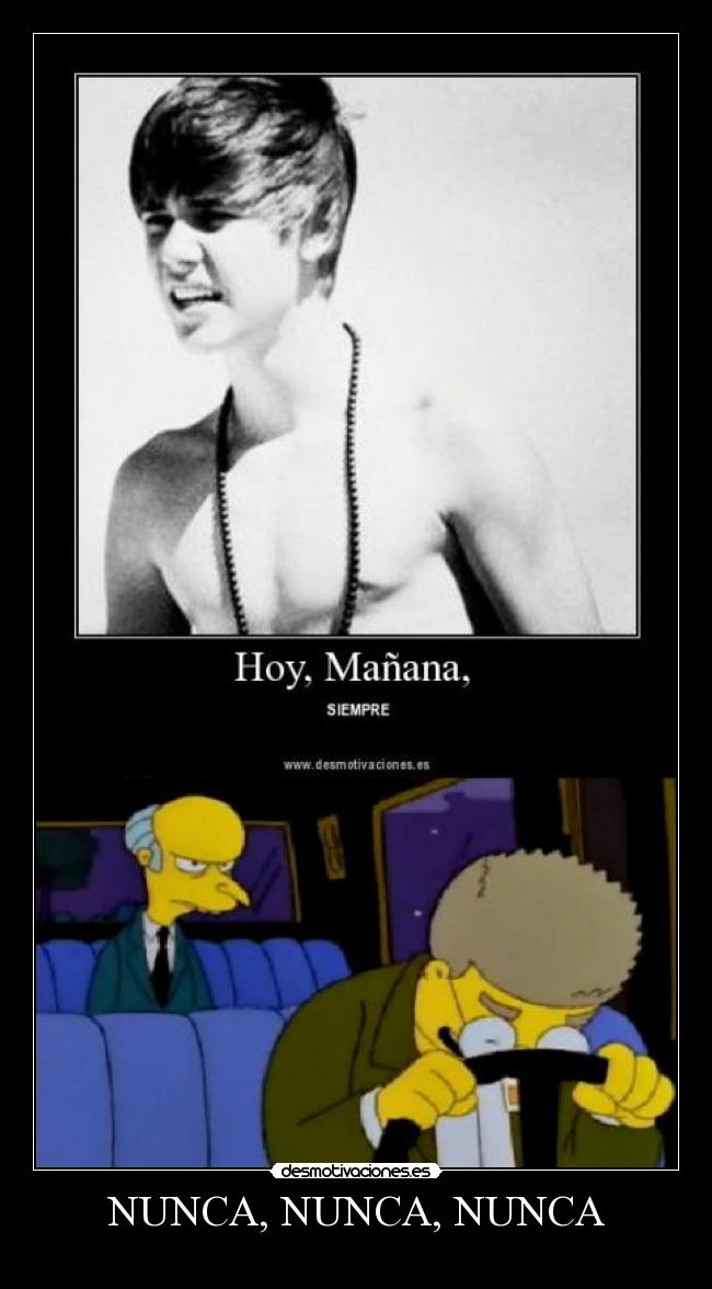 NUNCA, NUNCA, NUNCA -