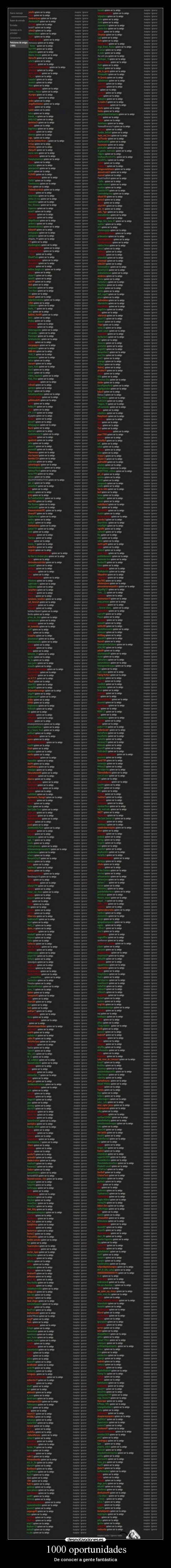 1000 oportunidades - De conocer a gente fantástica