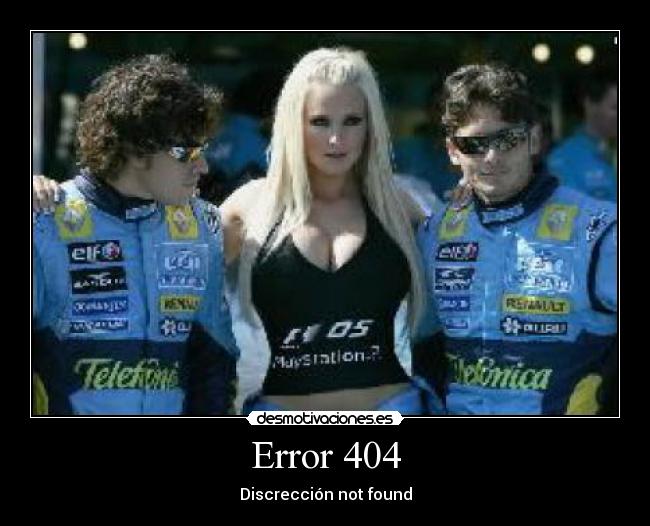 Error 404 - Discrección not found