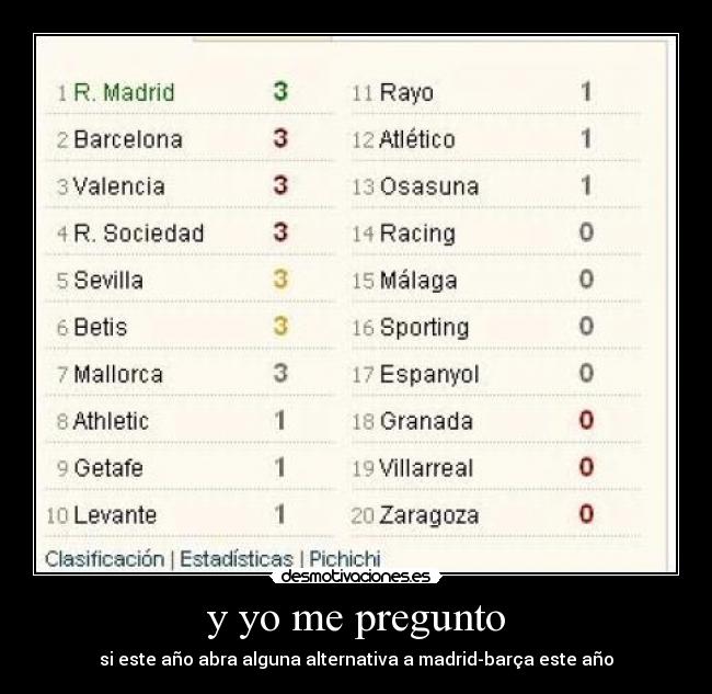 carteles real madrid barca unicos aspirantes liga desmotivaciones