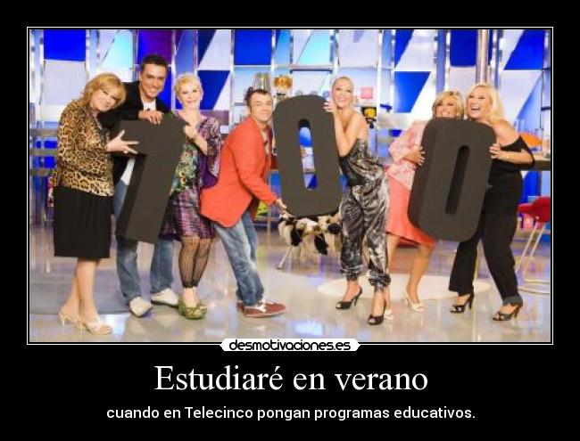 Estudiaré en verano -