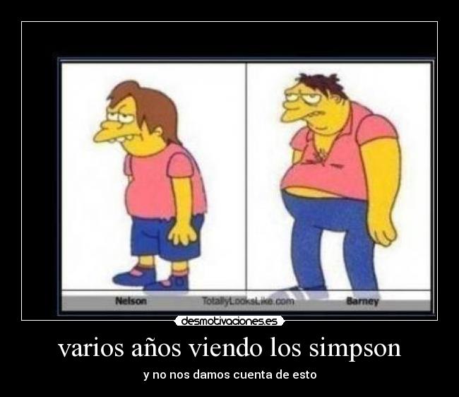 varios años viendo los simpson - 