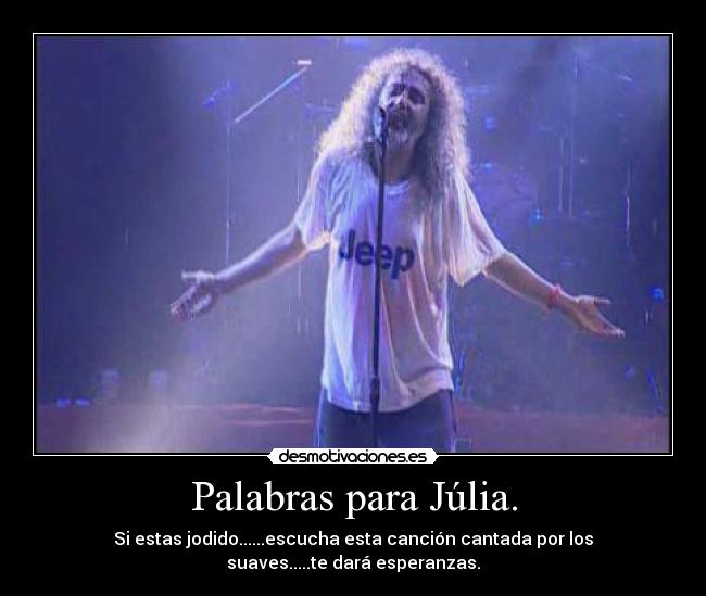 carteles palabras para julia desmotivaciones
