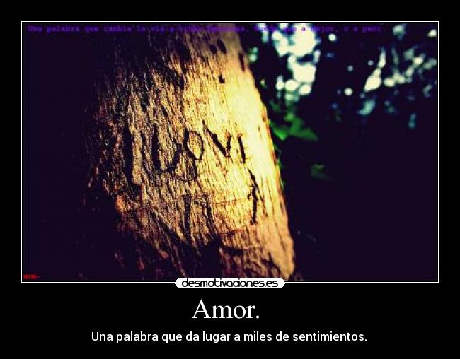 Amor.  - 