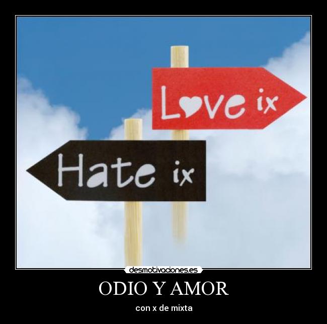 ODIO Y AMOR - con x de mixta