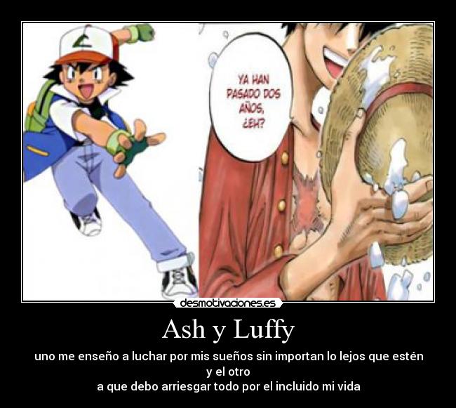 Ash y Luffy -