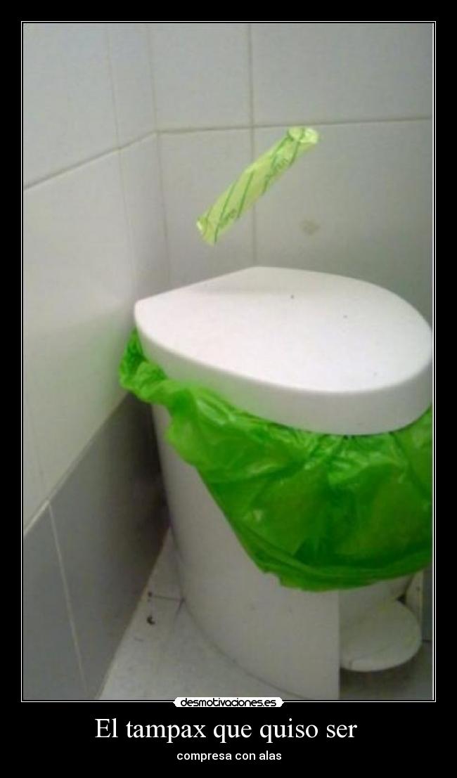 El tampax que quiso ser - compresa con alas