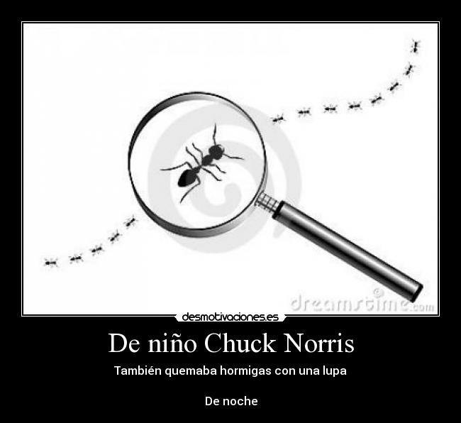 De niño Chuck Norris -