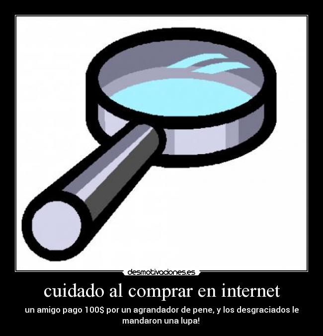 cuidado al comprar en internet - 