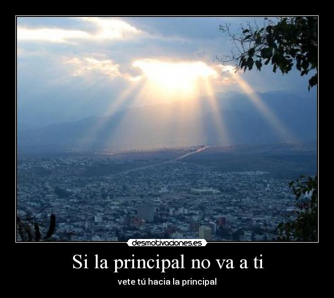 Si la principal no va a ti - 