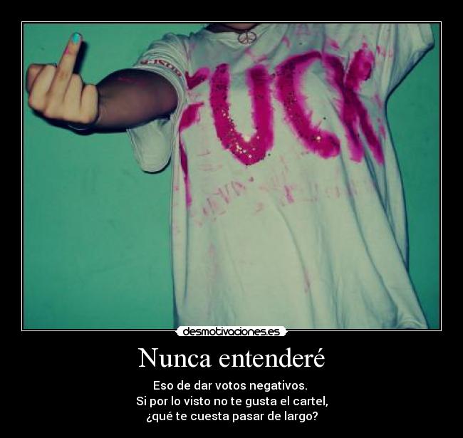 Nunca entenderé - 