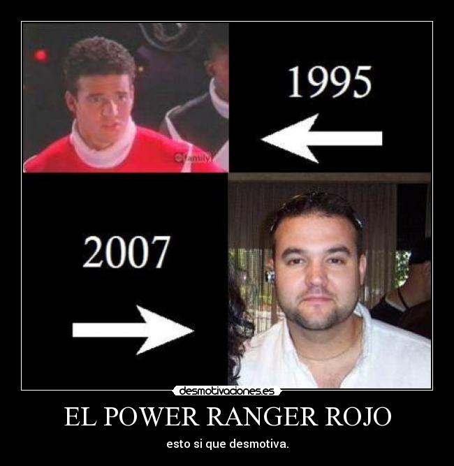 EL POWER RANGER ROJO - esto si que desmotiva.