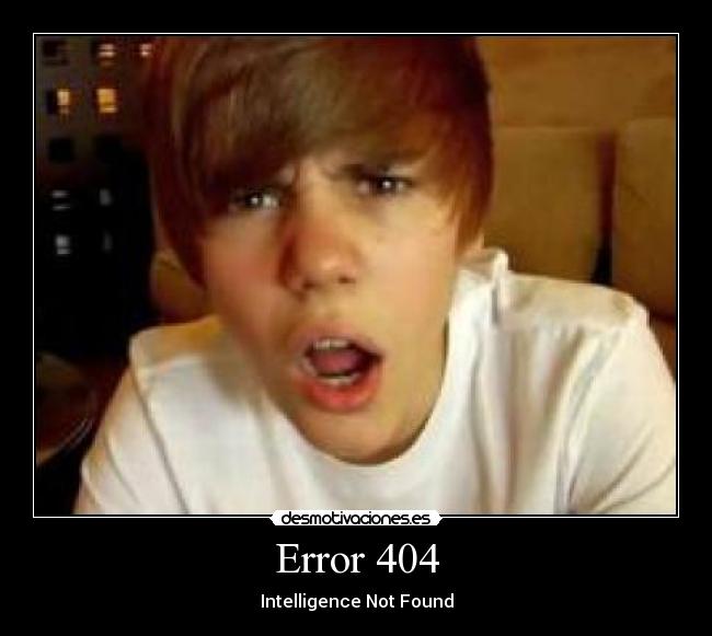 Error 404 - Intelligence Not Found