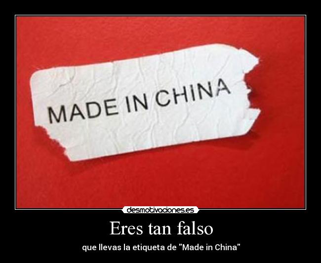 Eres tan falso - 