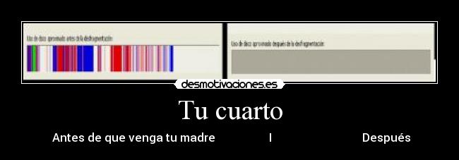Tu cuarto - Antes de que venga tu madre I Después