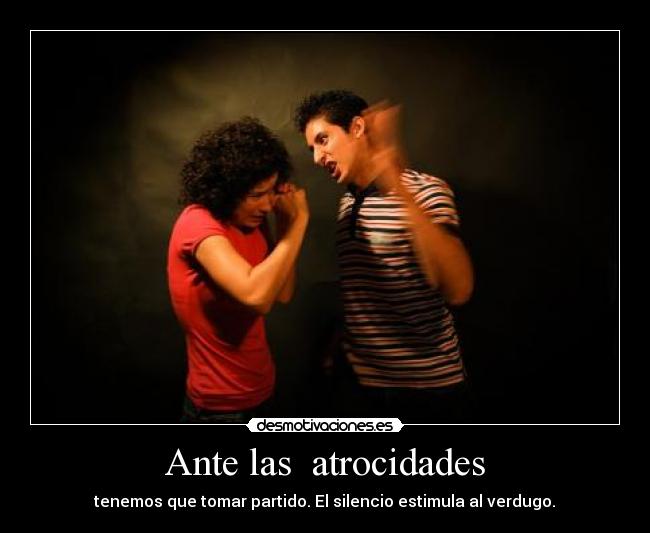 Ante las  atrocidades - 