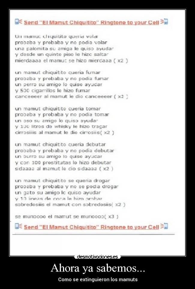 Ahora ya sabemos... - 