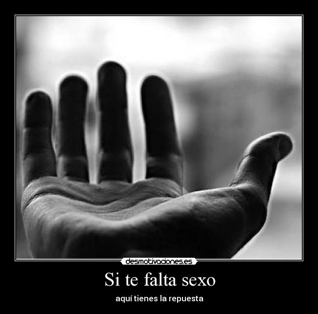 Si te falta sexo - aquí tienes la repuesta