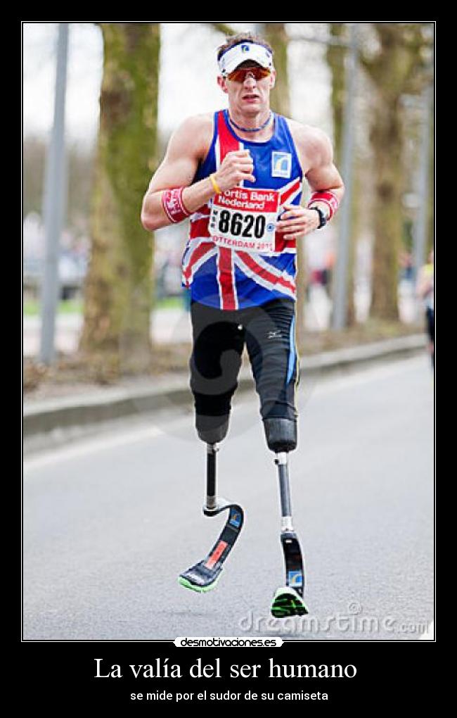 La valía del ser humano - se mide por el sudor de su camiseta