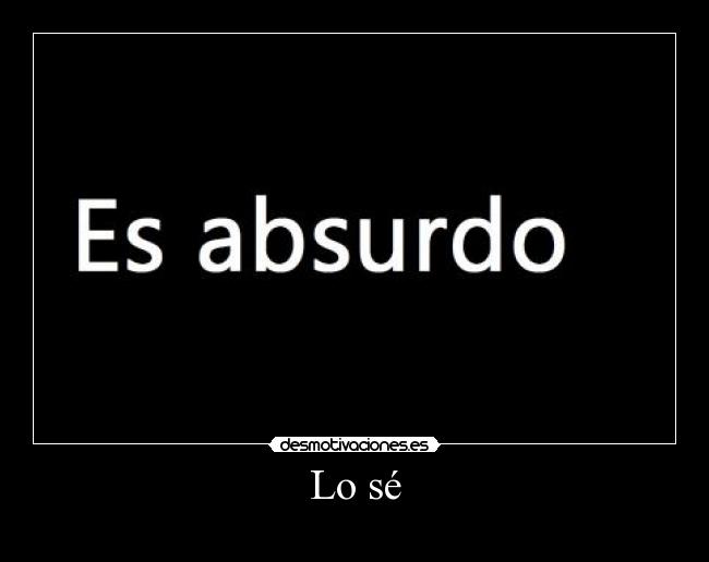 Lo sé - 