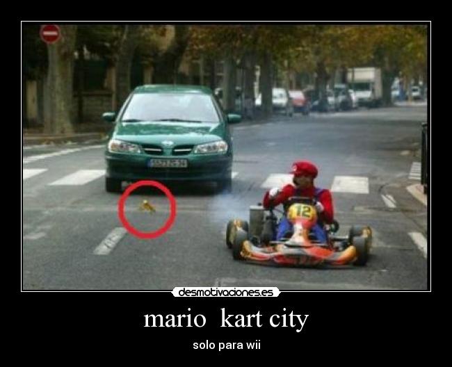 mario kart city - solo para wii