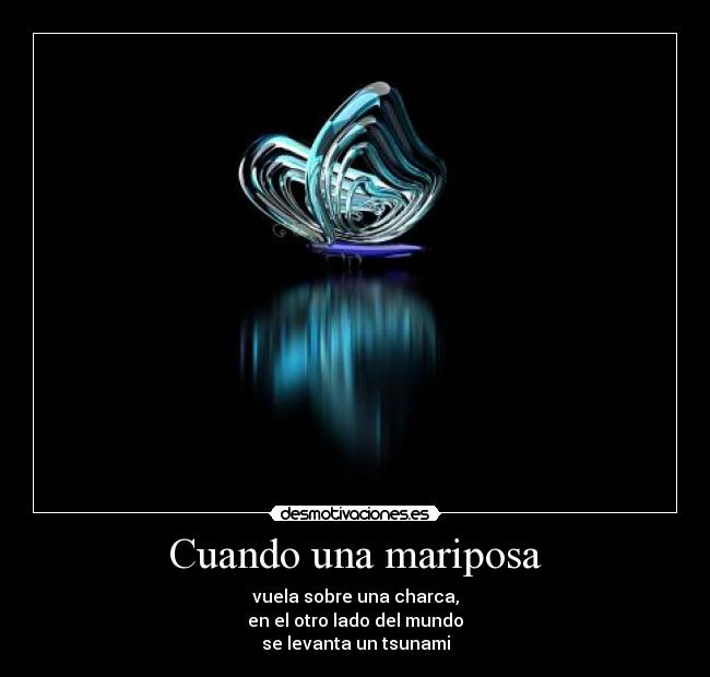 Cuando una mariposa -