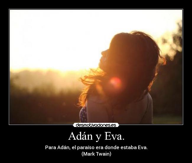 Adán y Eva. -