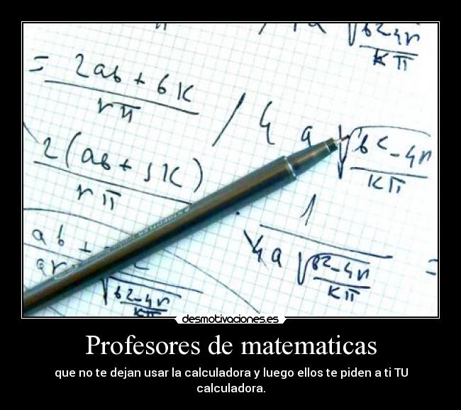 Profesores de matematicas -