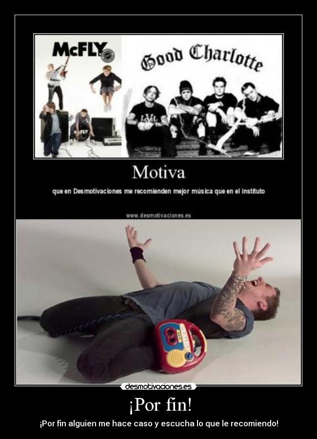 carteles mcfly good charlotte danny jones desmotivaciones