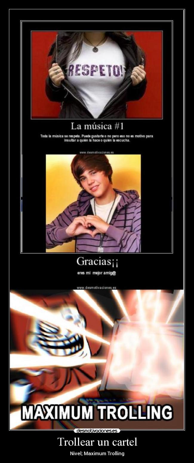 Trollear un cartel -