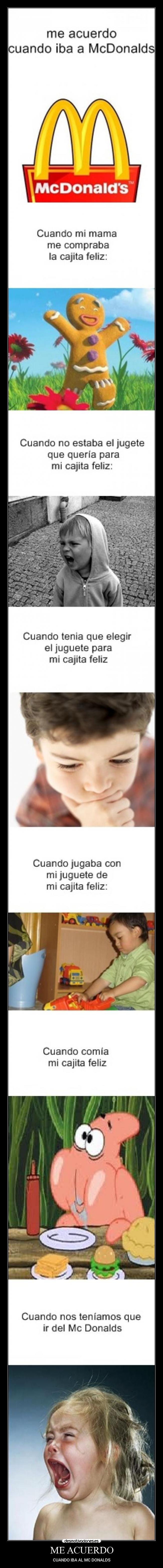 ME ACUERDO - CUANDO IBA AL MC DONALDS