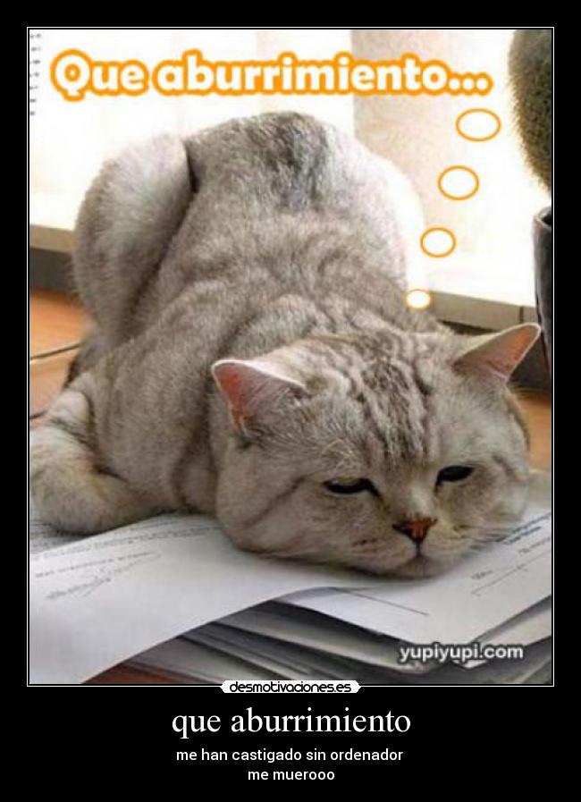 que aburrimiento -
