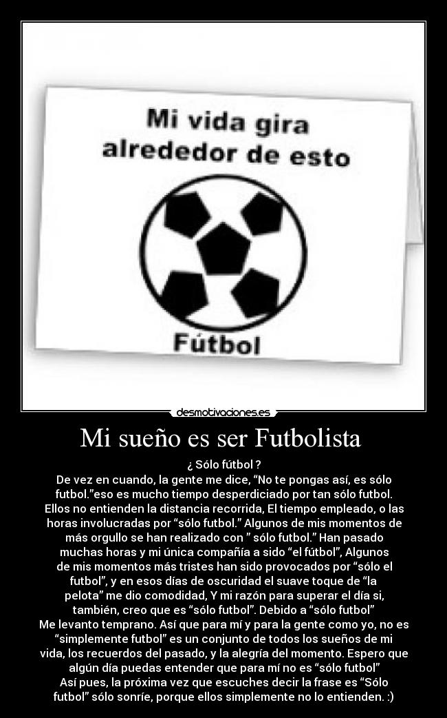 carteles sueno jugar futbol desmotivaciones