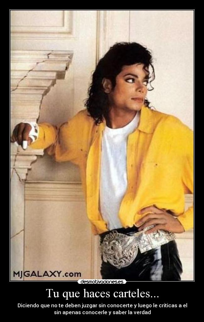 Tu que haces carteles... -