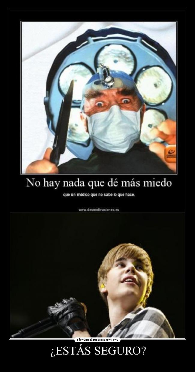 ¿ESTÁS SEGURO? -