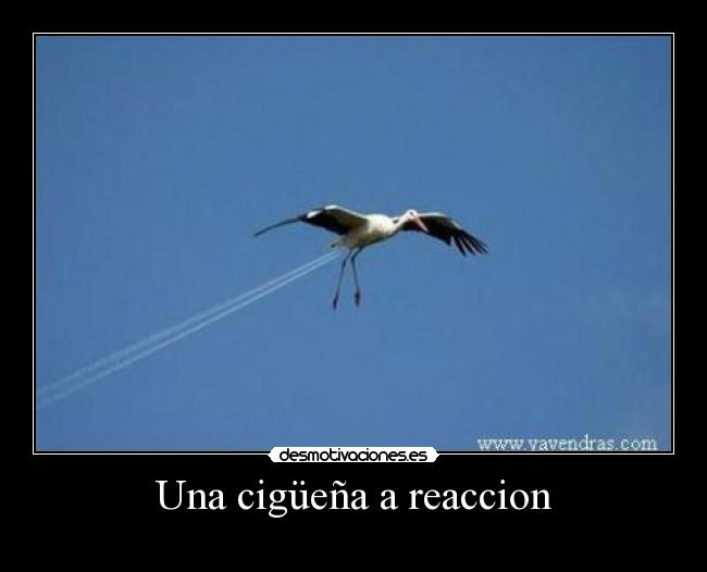 Una cigüeña a reaccion -