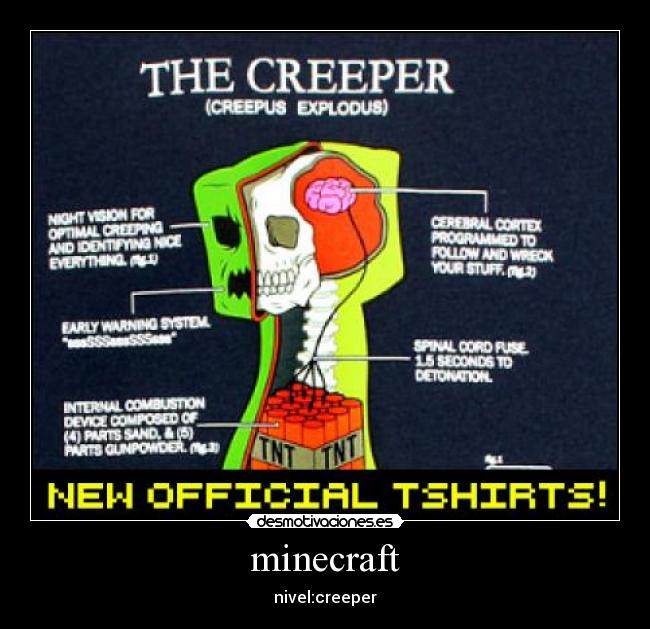 minecraft - nivel:creeper